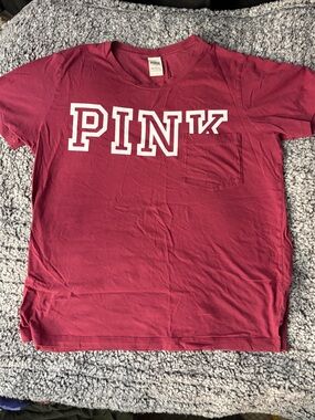 PINK Victoria's Secret Maroon Tee
